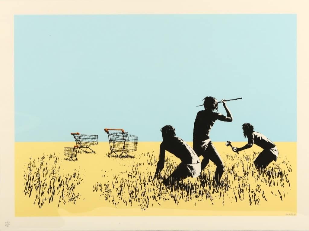 Trolleys (Color) by Banksy