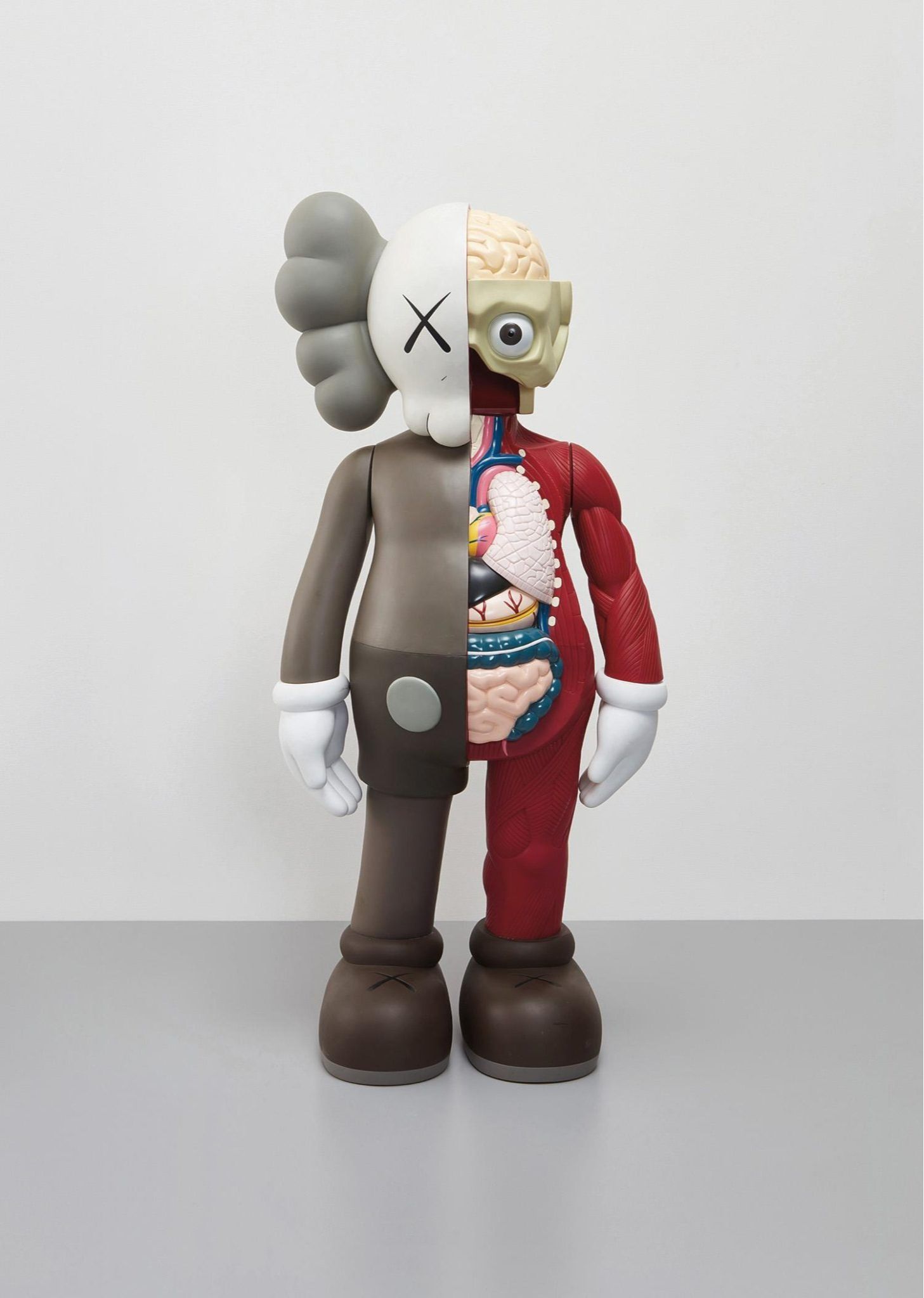 Four Foot Dissected Companion (Brown) by Kaws
