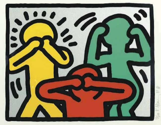 Pop Shop III See No Evil by Keith Haring