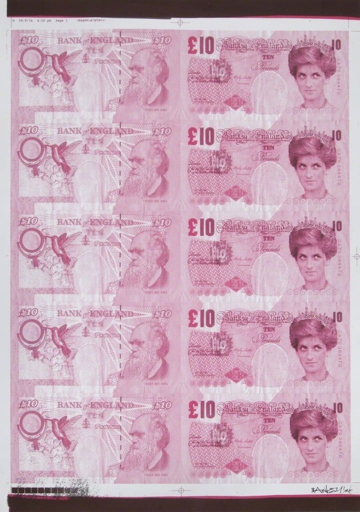 Di-Faced Tenner by Banksy