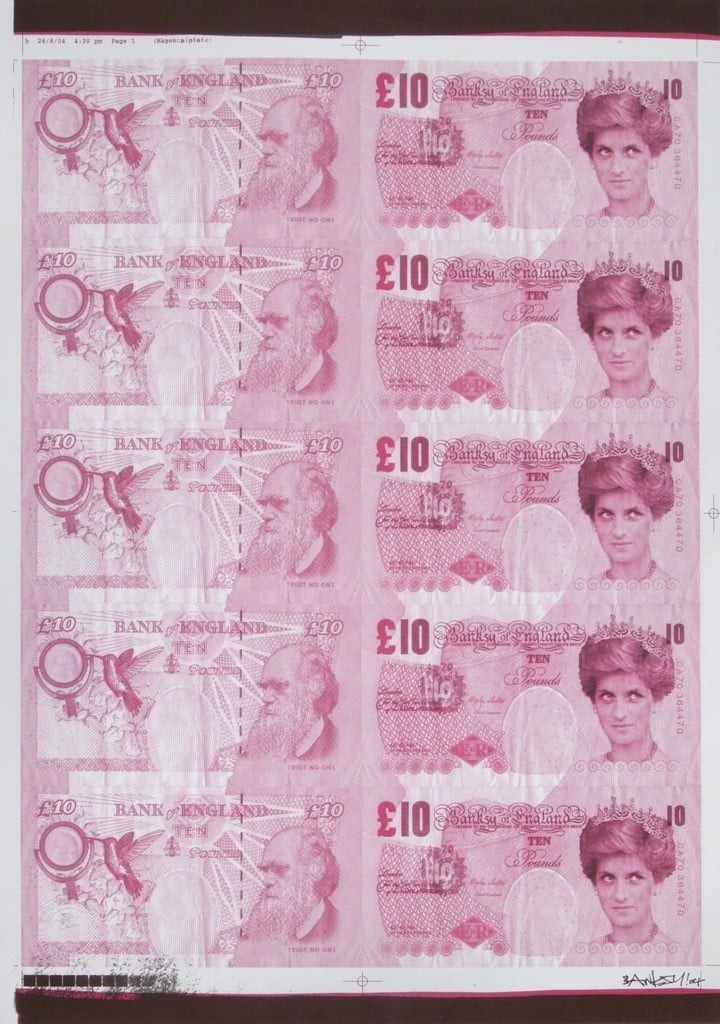 Di-Faced Tenner by Banksy