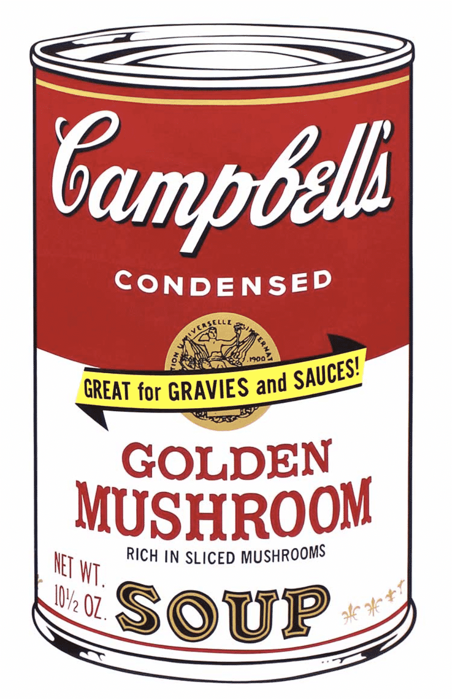 Campbell’s Golden Mushroom by Andy Warhol