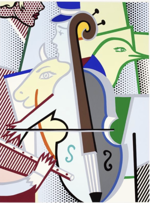 Cubist Cello by Roy Lichtenstein