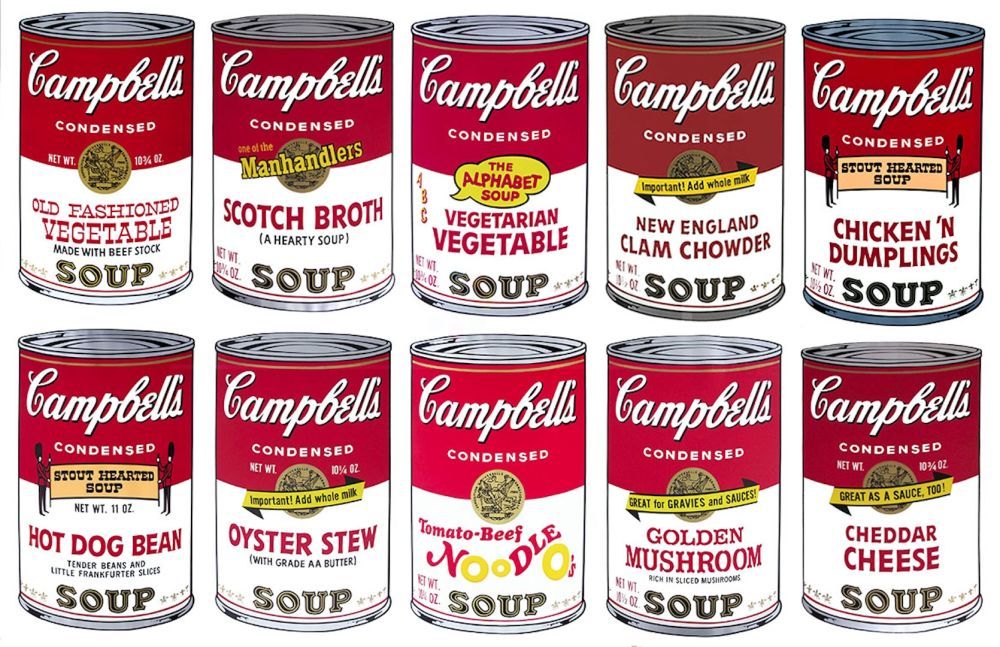 Campbells's can by Andy Warhol