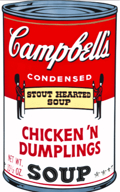 Campbell’s Chicken N’ Dumplings Soup By Andy Warhol