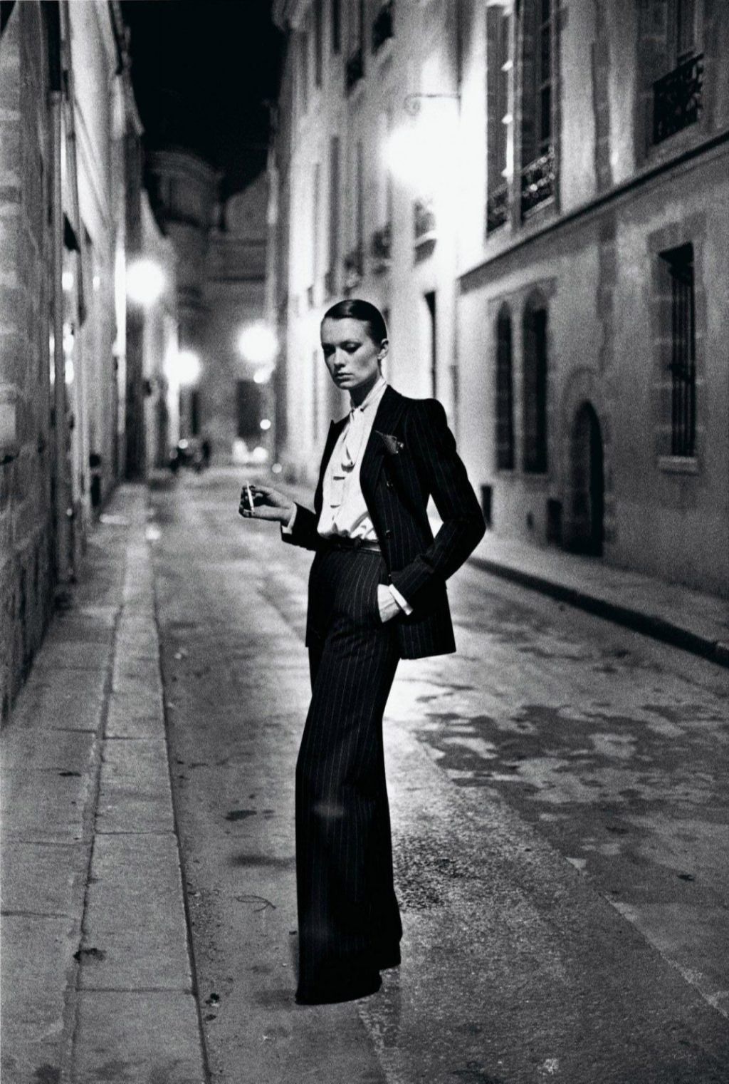 Helmut Newton’s smoking woman photo