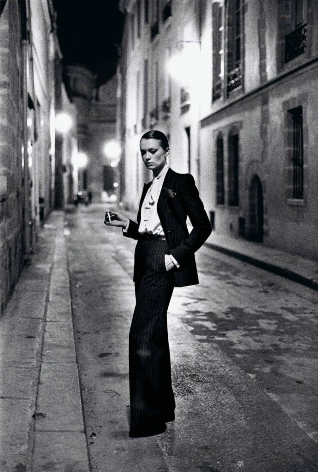 Helmut Newton’s smoking woman photo