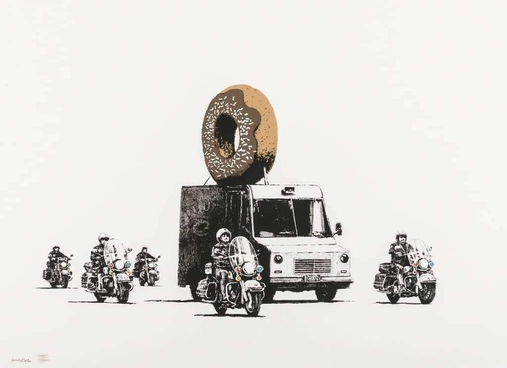 Donuts (Chocolate) by Banksy