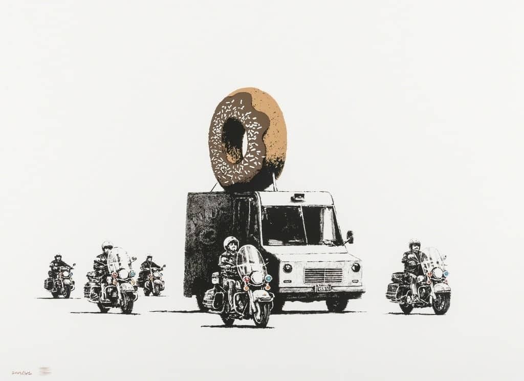 Donuts (Chocolate) by Banksy