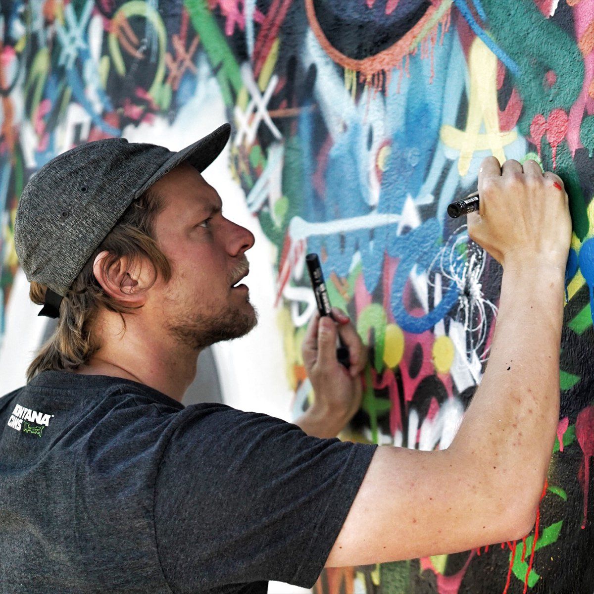 Martin Whatson is painting