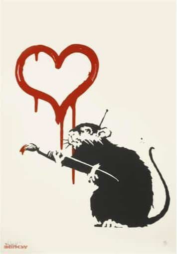 Love Rat by Banksy
