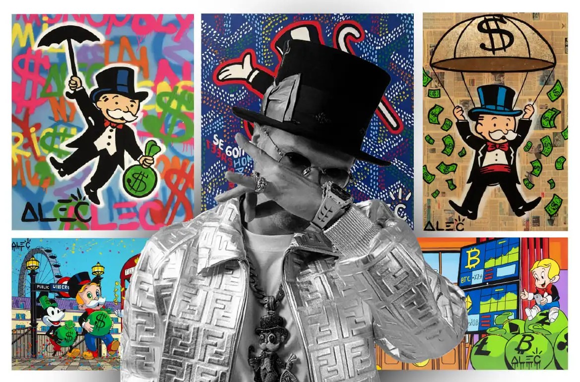 Alec Monopoly’s Best-Known Art Series and Themes