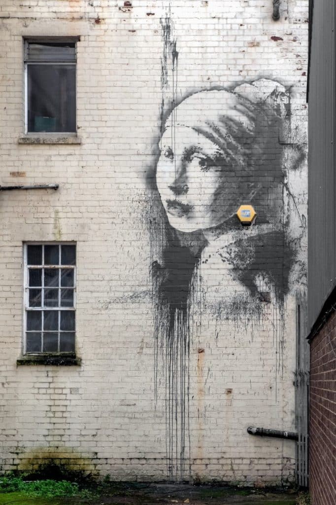 Banksy’s Girl With The Pierced Eardrum, Bristol, Photo Credit: Paul Green