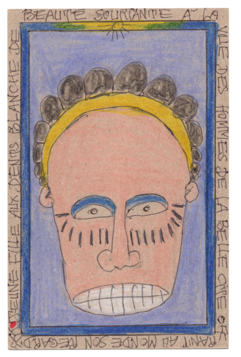 Jeune Fille Aux Dents Blanche de Beaute Souriante a la Vue des Hommes by Frédéric  Bruly Bouabré