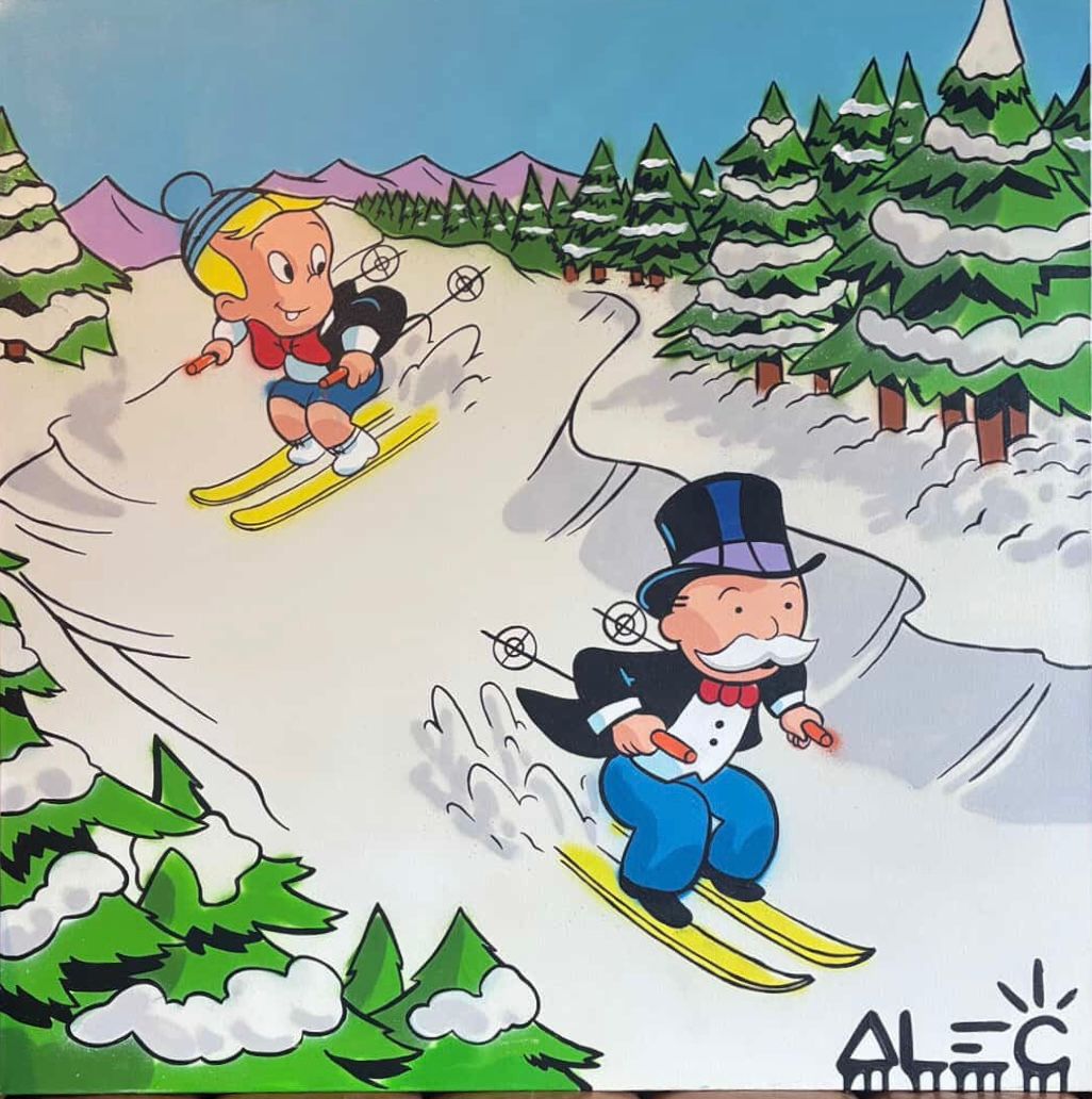Monopoly + Richie Skiing Through Woods