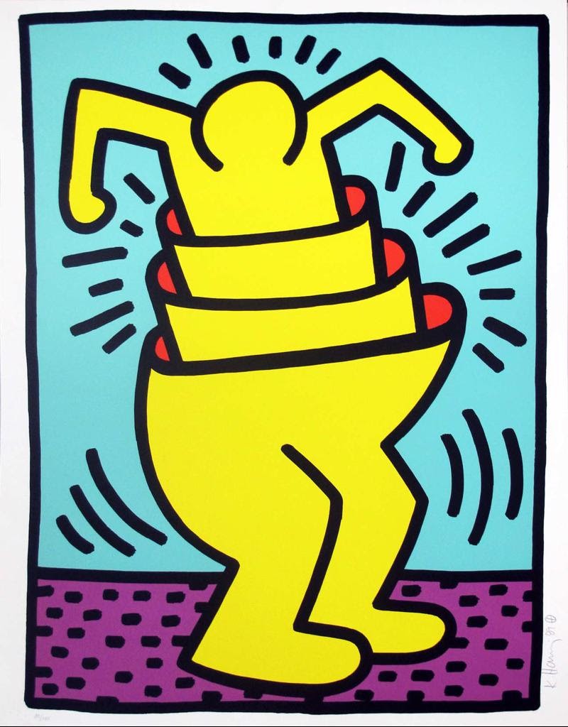 Untitled (Cupman) by Keith Haring