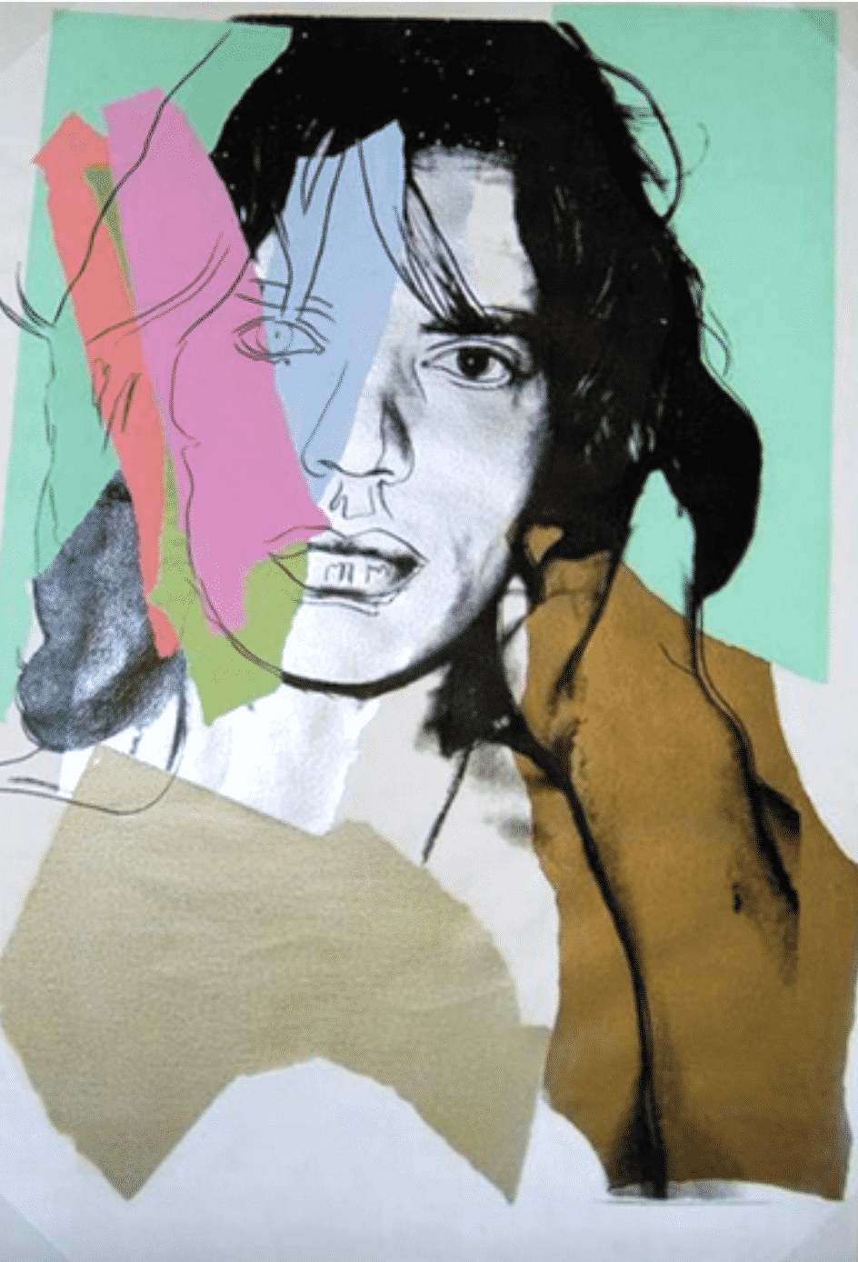 Mick Jagger 140 by Andy Warhol