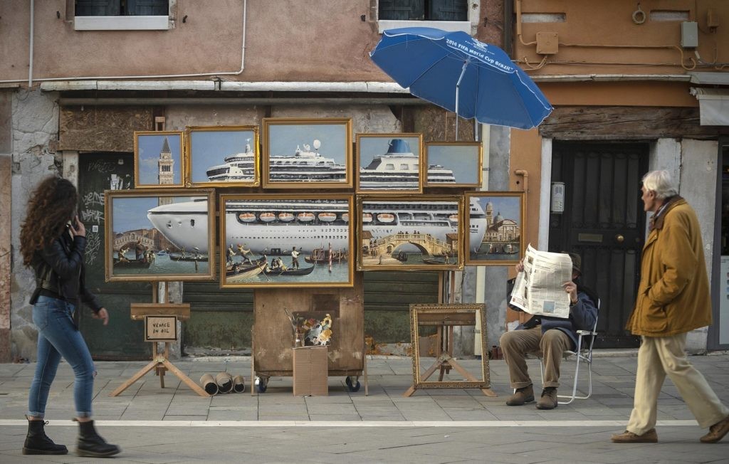 Banksy Sails Into Venice Biennale Event