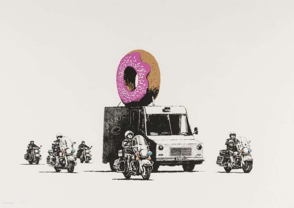 Donuts (Strawberry) by Banksy