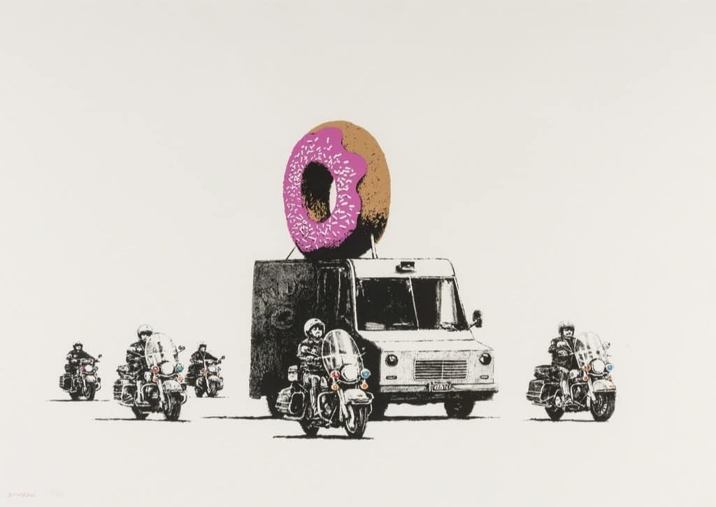 Donuts (Strawberry) by Banksy
