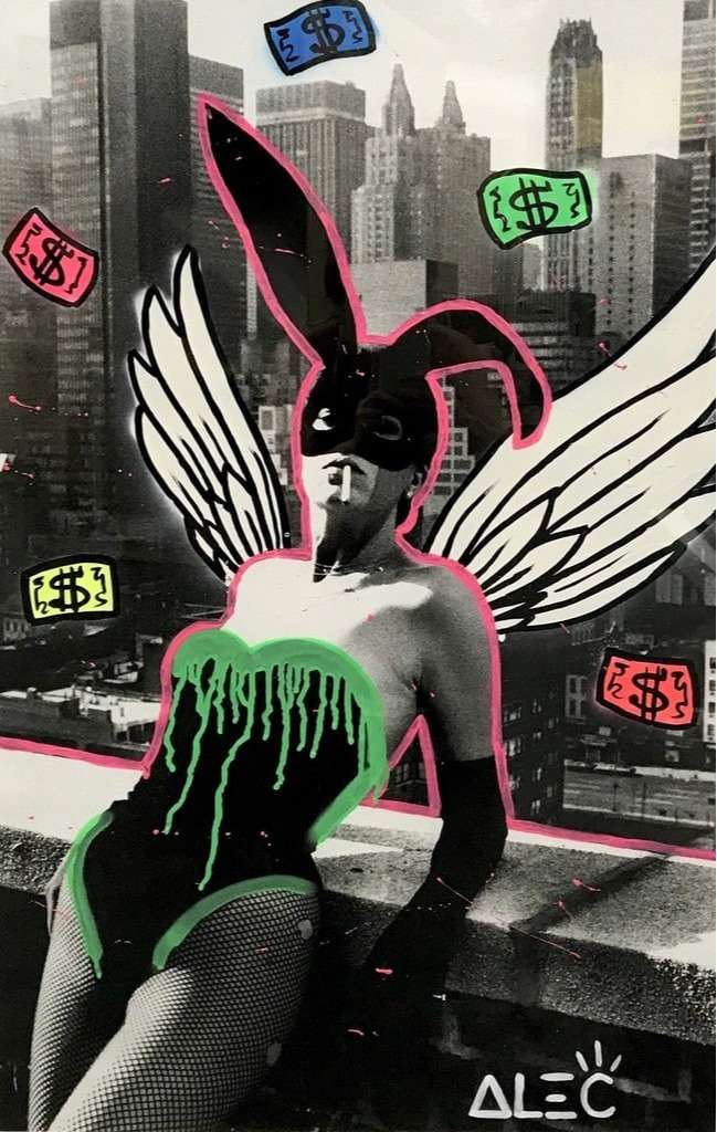 NEON BUNNY EARS – ALEC MONOPOLY X HELMUT NEWTON