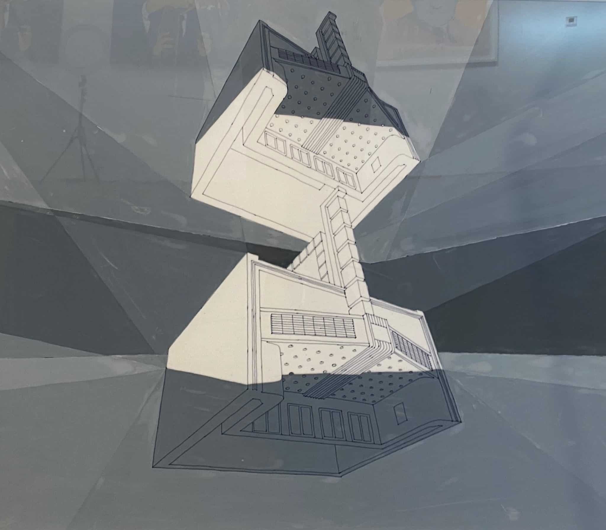 Light Haze Study For Merce Cunningham's eye space by Daniel Arsham