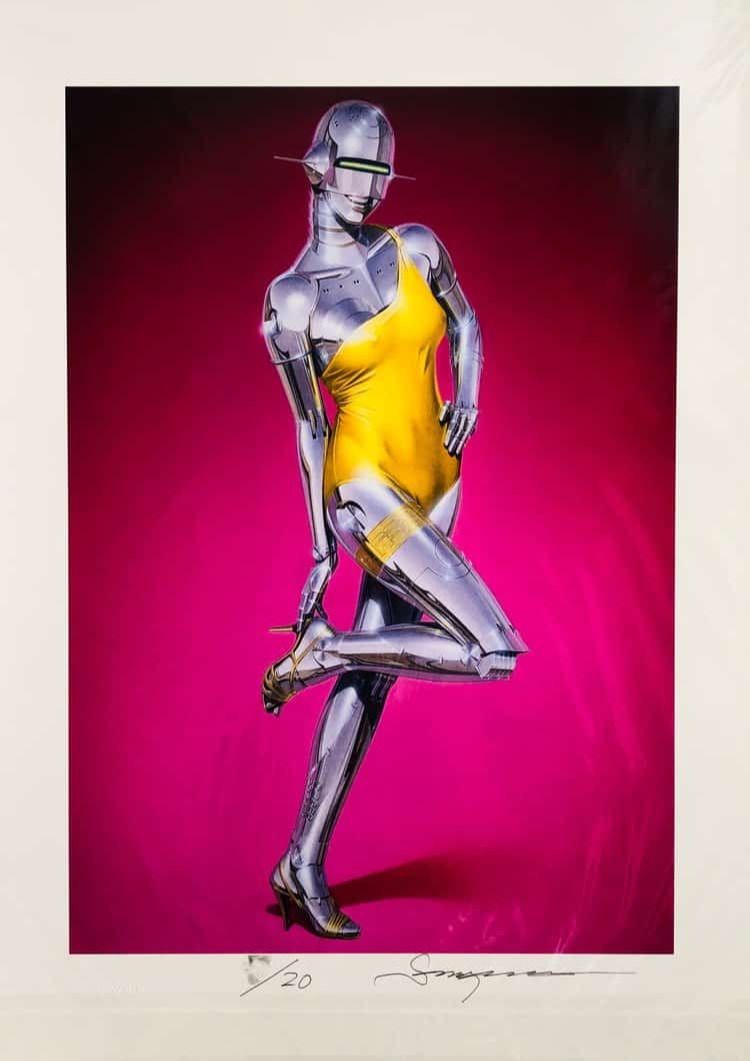 UNTITLED (YELLOW DRESS) by Hajime Sorayama