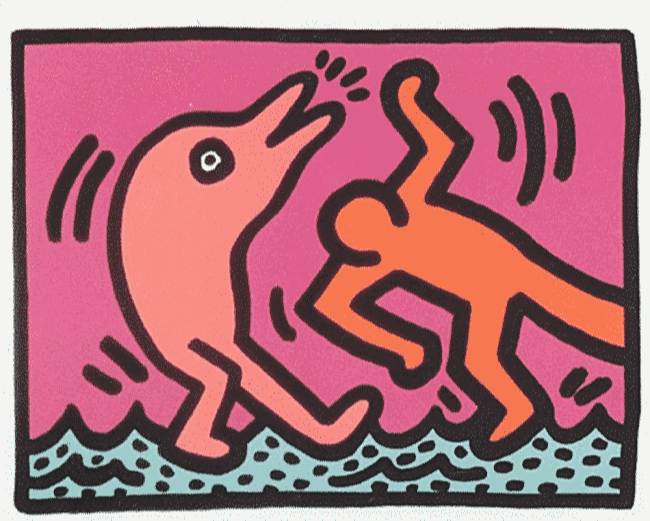 4 Pop Shop V by Keith Haring