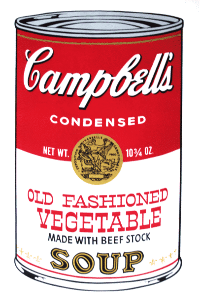 Campbell’s Old Fashioned Vegetable By Andy Warhol