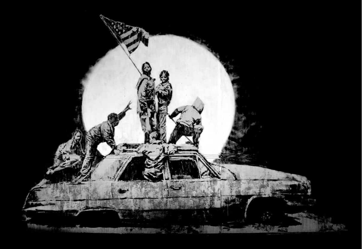 Silver Flag by Banksy