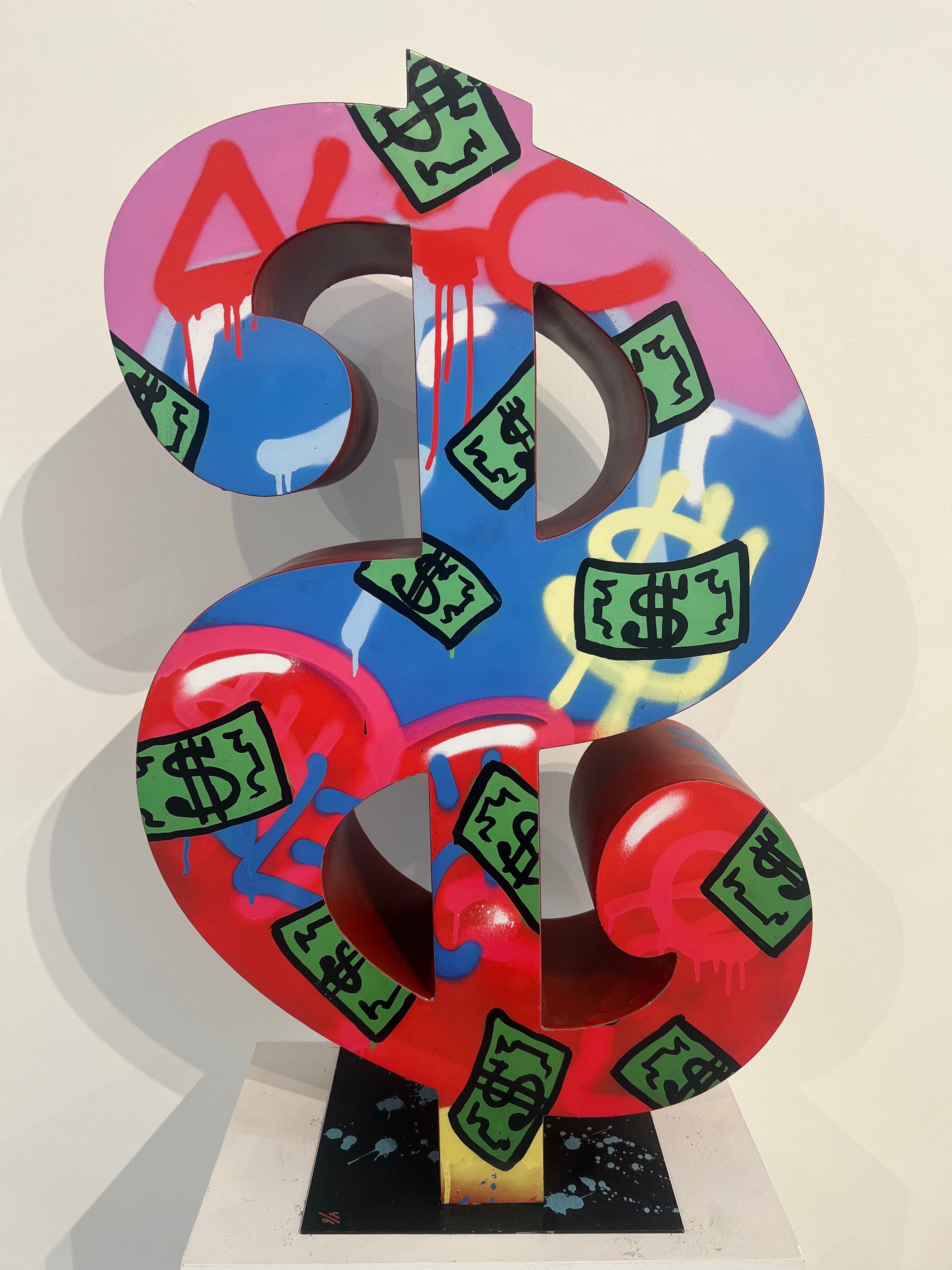 Dollar Sign Sculpture by Alec Monopoly