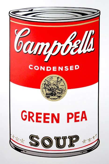 Campbell’s Green Pea By Andy Warhol