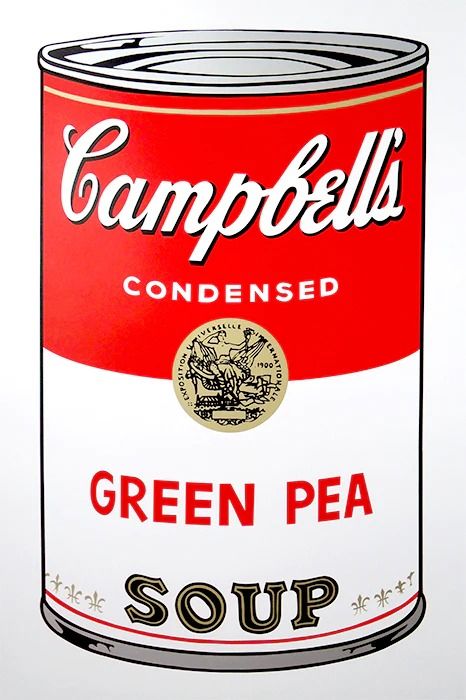 Campbell’s Green Pea By Andy Warhol
