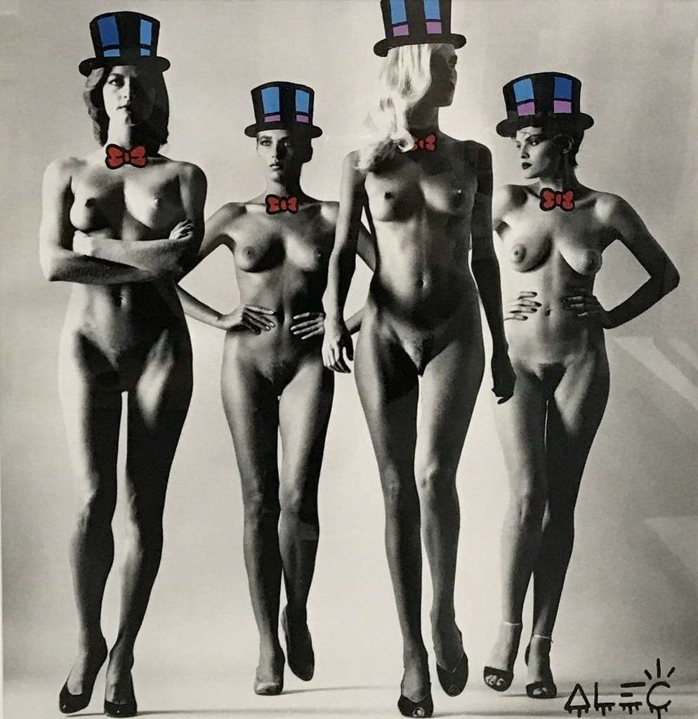 Naked Tophat$ by Alec Monopoly x Helmut Newton