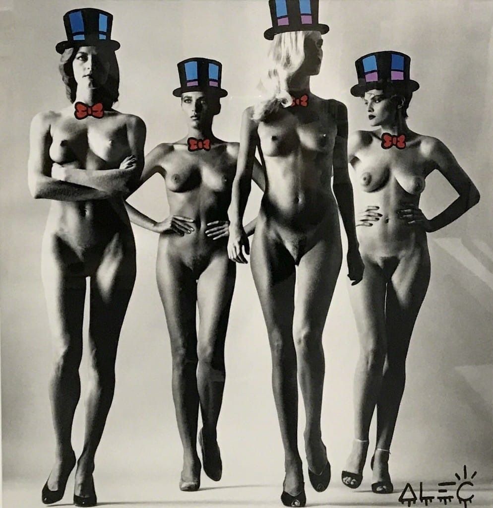 Naked Tophat$ by Alec Monopoly x Helmut Newton
