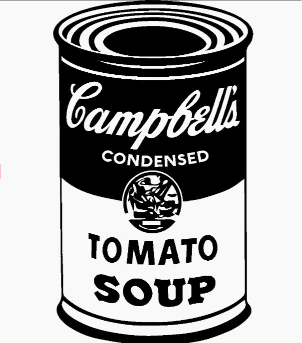 Campbell’s Soup Can (Tomato) by Andy Warhol