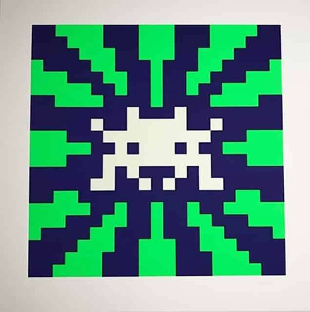 Sunset (Blue & Green GID) by Space Invader