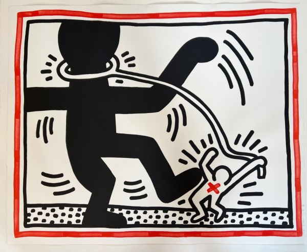 Untitled 2 from Free South Africa 1985 by Keith Haring