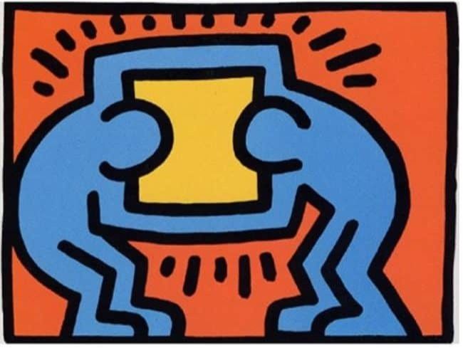  2 POP SHOP VI by Keith Haring
