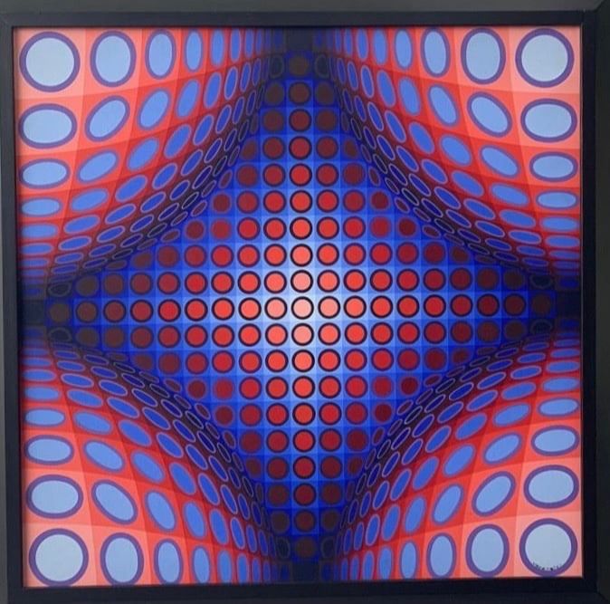 VEGA-STRIONS-B by VICTOR VASARELY