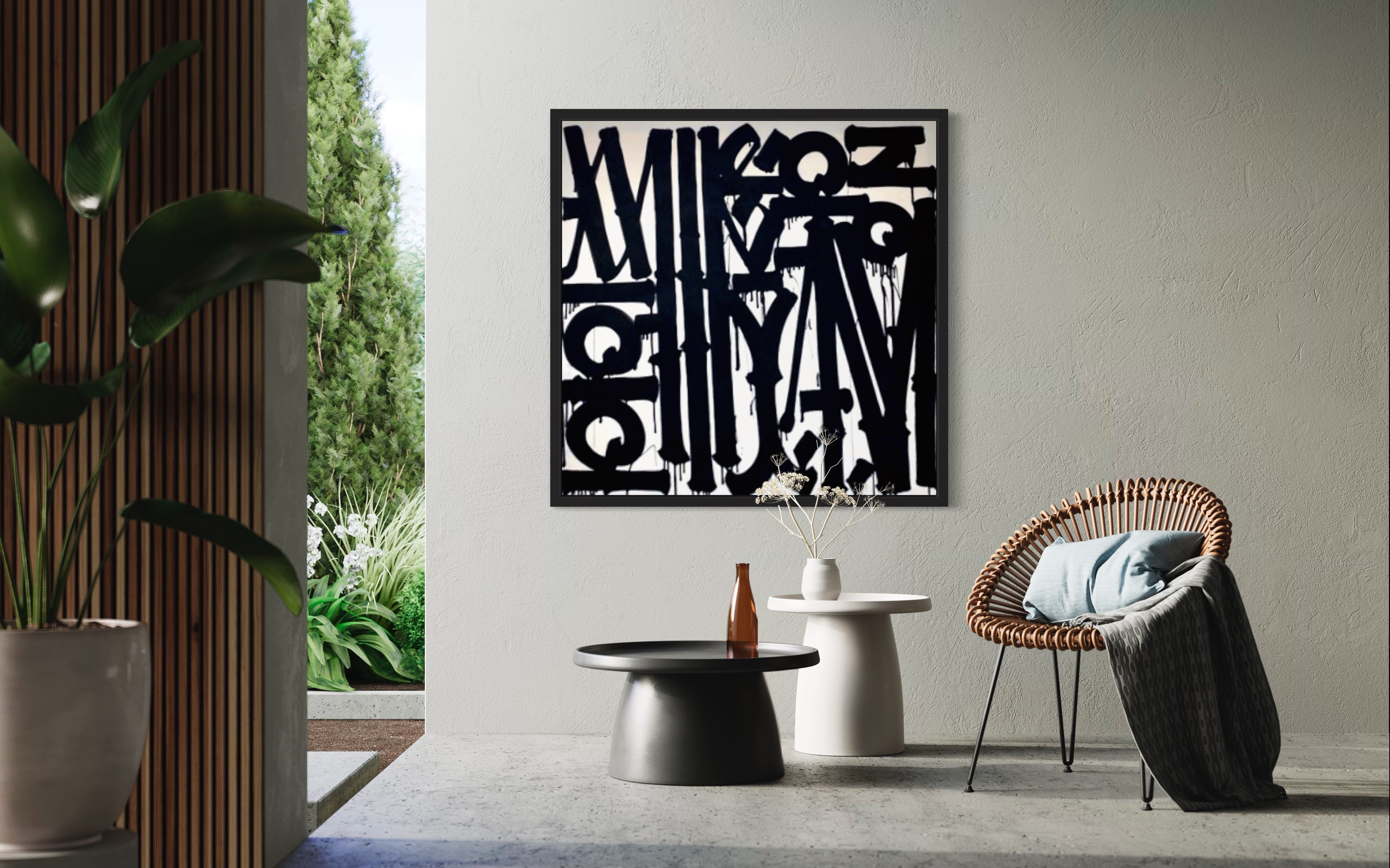 Untitled (Black On White) by Retna