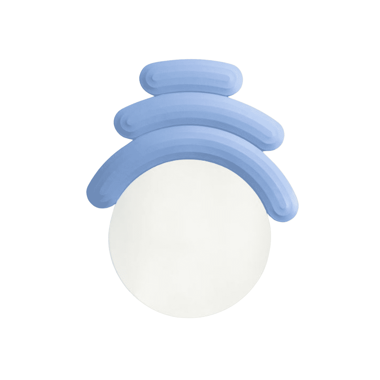 Friends Mirror Sculpture Blue by Josh Sperling