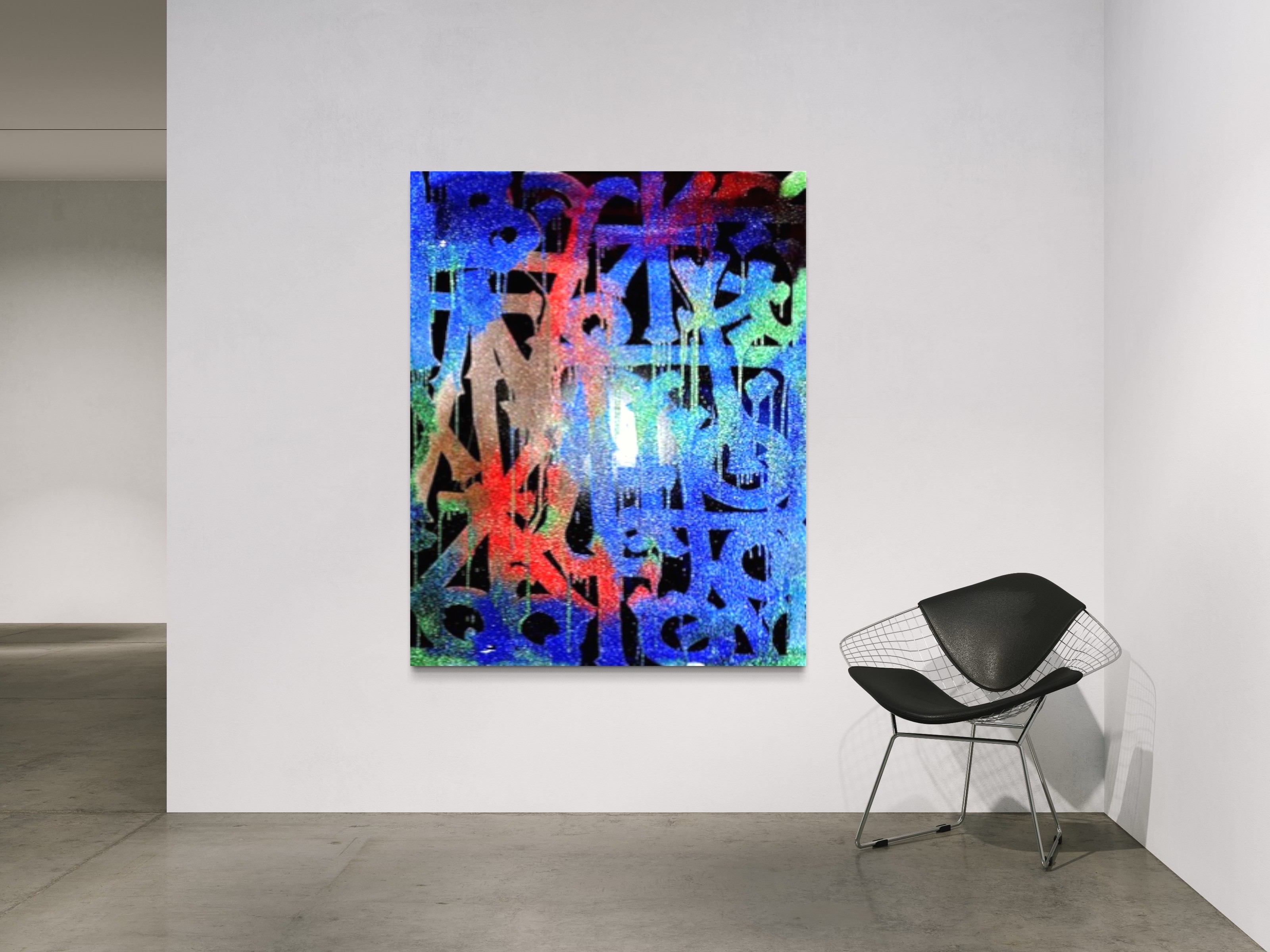 Untitled (Multicolor Diamond Dust) by Retna