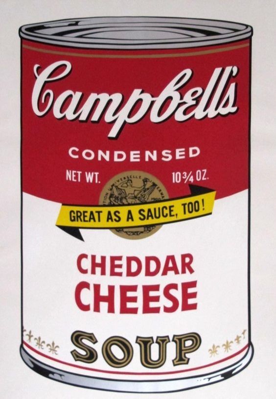 Campbell’s Cheddar Cheese by Andy Warhol
