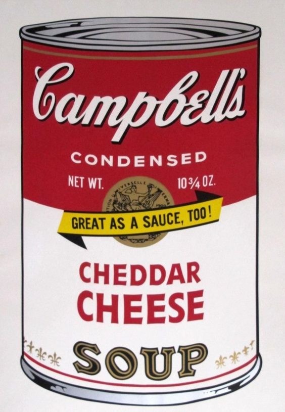Campbell’s Cheddar Cheese by Andy Warhol