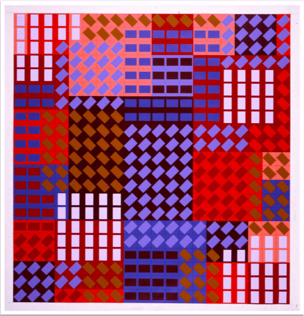 Heckla Violet by Victor Vasarely