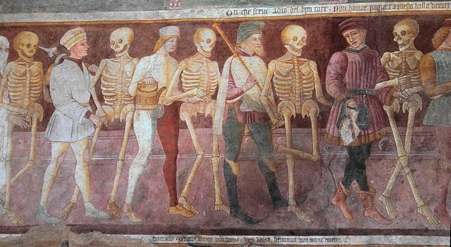 The Dance of Death (Giacomo Borlone de Buschis, 1485)