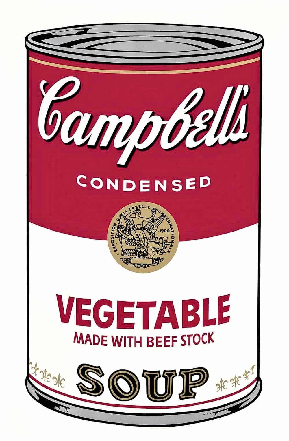 Campbell's can by Andy Warhol
