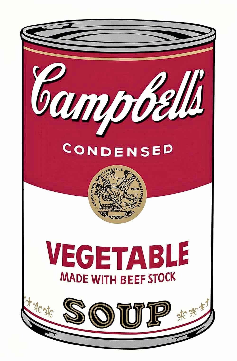 Campbell’s Vegetable Soup by Andy Warhol
