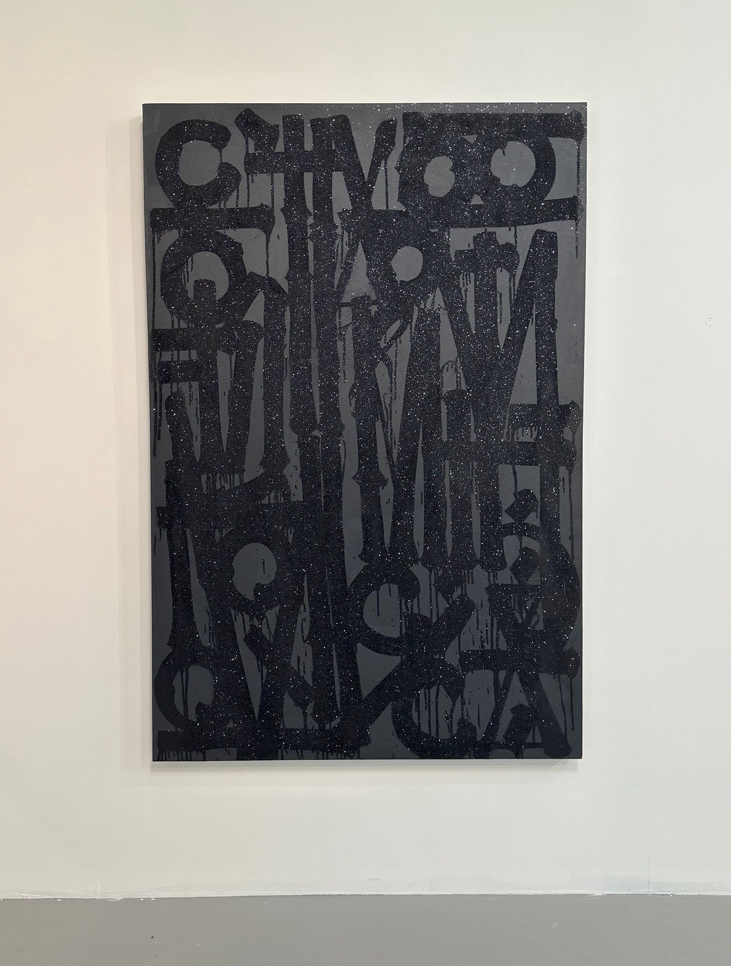 Unique painting by RETNA, Con Las Piedras Que Te Lanzan Arma Tu Castillo, 2019 available now at ArtLife Gallery Miami